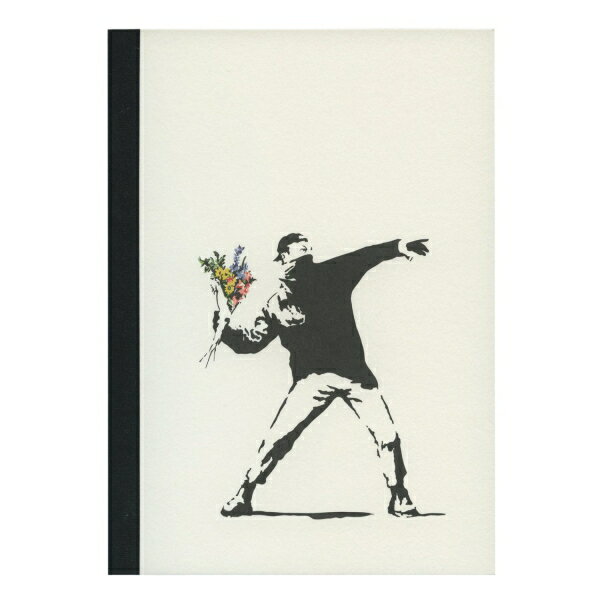 バンクシー Banksy B6サイズ ノート【フラワーボンバー】メモ アート ギフト プレゼント