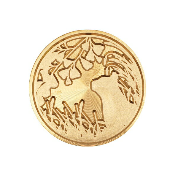 シーリングワックスのヘッドです。別売りのヘッド用ハンドルに取り付けて使用してください。サイズ：縦=25mm　横=25mm　厚さ=15mm商品色傾向：金色 イラスト表紙パターン：ネコ商品番号164744商品名シーリングワックスヘッド シーリン...