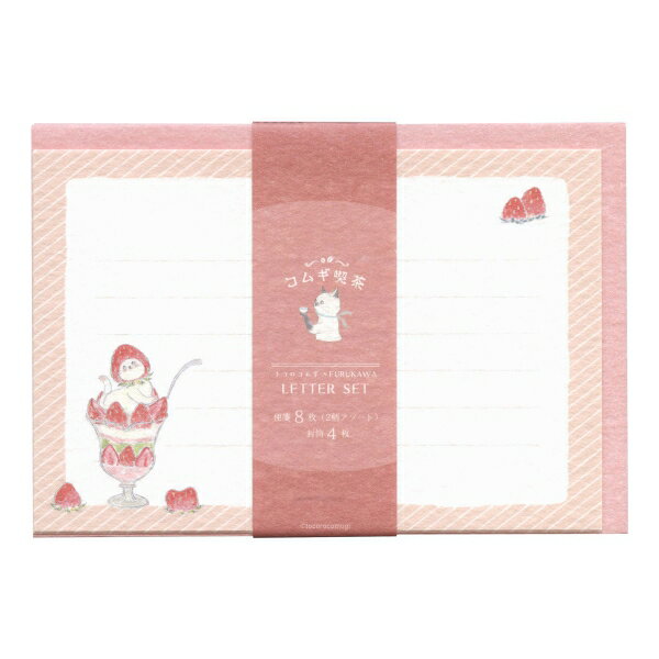 樂天商城 - トコロコムギ レターセット【ストロベリー】美濃和紙