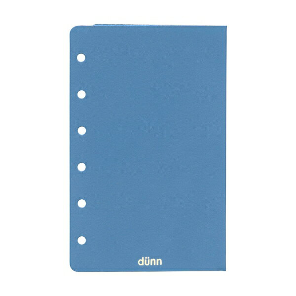 システム手帳アクセサリー ミニ6サイズdunn 二つ折り下敷き【コバルトブルー】国産本革