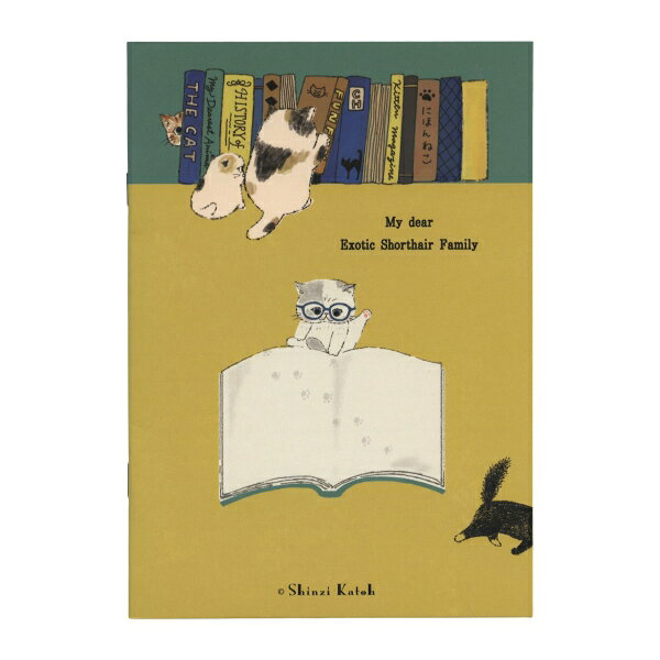 Shinzi Katoh/シンジカトウさんがデザインした、暮らしに溶け込む猫の姿を描いたMy dear catsシリーズ。持ち歩きやすいA5サイズのノートには、かわいらしい猫のイラストが描かれています。ページ数:48ページサイズ：縦=210mm　横=148mm　厚さ=4mm商品色傾向：黄色 イラスト表紙パターン：ネコ商品番号173454商品名Shinzi Katoh/シンジカトウ A5ノート My dear cats【読書】JAN4580703638480メーカー木野瀬印刷メーカー品番NT-01090色違い・柄違いの商品⇒ 色違い・柄違いの商品をすべて確認する【木野瀬印刷】Shinzi Katoh/シンジカトウ My dear catsを確認する600000026370: 200000005499:
