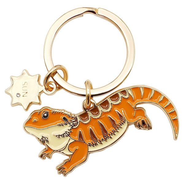 アニマル キーリング【フトアゴヒゲトカゲ】動物 かわいい キーホルダー