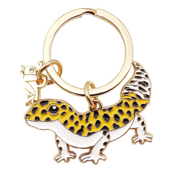 アニマル キーリング 【ヒョウモントカゲ】動物 かわいい キーホルダー