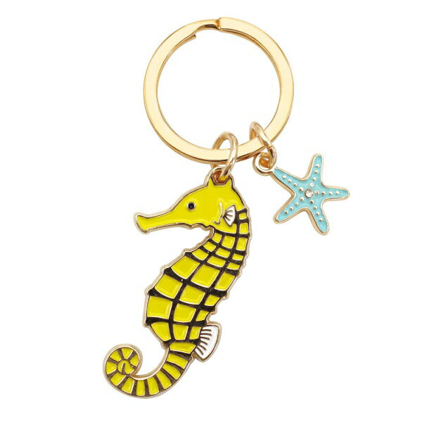 アクアチック キーリング【タツノオトシゴ】海洋動物 かわいい キーホルダー