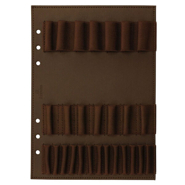 合皮製 7本ペンホルダーリフィル カートリッジホール付き（A5サイズ用）のサムネイル