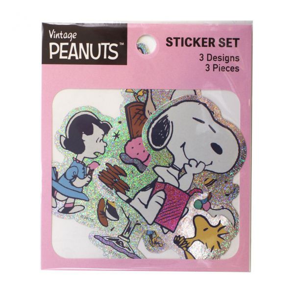 貼紙 - シール ホログラムステッカーセット スヌーピー/PEANUTS【ピンク】キャラクター かわいい