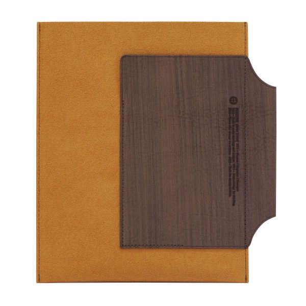 PLOTTER/プロッター バイブルサイズ レザーバインダーケース 【イエロー×グレー】