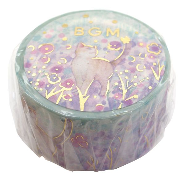 マスキングテープ 花と猫 【小さな友達】