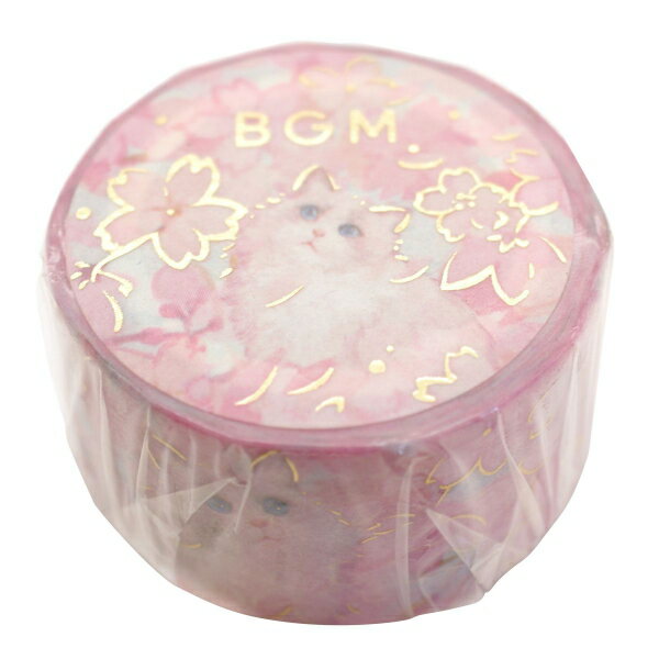 マスキングテープ 花と猫 【ブロッサム】