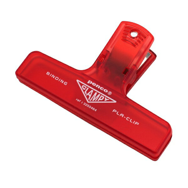 ギザギザの口でしっかりとホールドしてくれるpenco/ペンコのプラスチック製クリップです。透け感がかわいらしく、クリップを挟んだ部分の文字も見えるので手帳や参考書のブッククリップとしてピッタリです。お菓子やコーヒー豆など袋留めはもちろん、書類を束ねたりしても便利に使えます。サイズ：縦=65mm　横=100mm　厚さ=25mm商品色傾向：赤 表紙パターン：タイポグラフィー商品番号167615商品名PENCO/ペンコ プラクリップ【クリアレッド】JAN4988342259217メーカーHIGHTIDE/ハイタイドメーカー品番DP163-CLRE色違い・柄違いの商品⇒ 色違い・柄違いの商品をすべて確認する【ハイタイド】PENCO／ペンコ プラクリップを確認する600000025273: 200000004950: