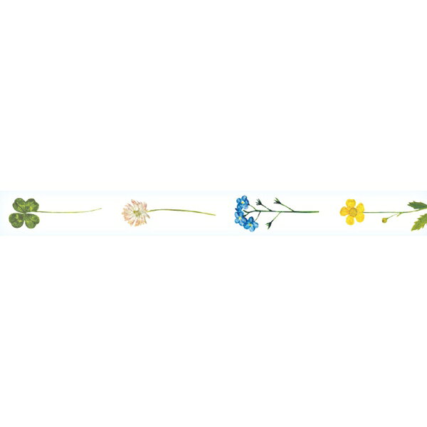 草木花/ソウモッカ 手でちぎれる透明テープ 20mm幅【ノノハナ】