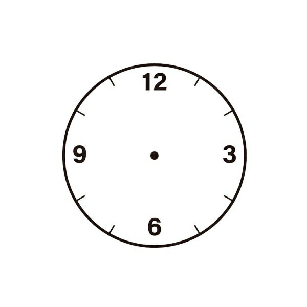 時計 12時間表記 バーチカルサイズ スタンプ