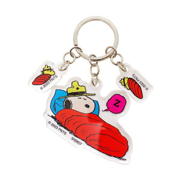 ピーナツ 3連アクリルキーホルダー【ウッドストック】スヌーピー かわいい