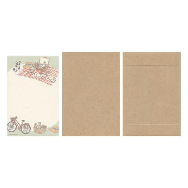 街かどパリさんぽ ミニレターセット【ピクニック】
