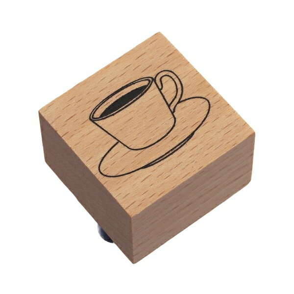 Rakuten - ウッドスタンプ 30×30mm【コーヒーカップ】手帳デコ 木製ハンコ