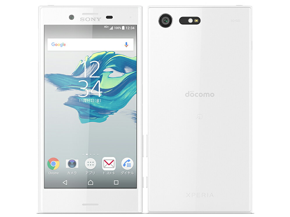 【未使用品】docomo XPERIA X Compact SO-02J 白ロム 本体 スマホ メーカーリファービッシュ品 利用制限永久保証