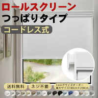 【27日限定10％OFFクーポン+P5倍】KeeGo つっぱり ロールスクリーン ロールカーテ...