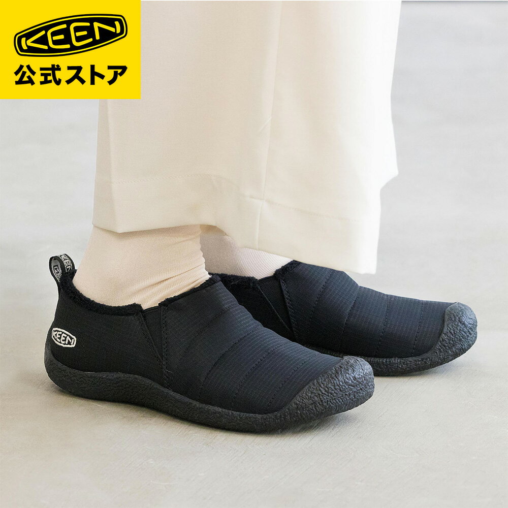 【公式】 KEEN キーン レディース ハウザー ツー HOWSER II スニーカー スリッポン ローカット 歩きやすい ブラック 黒