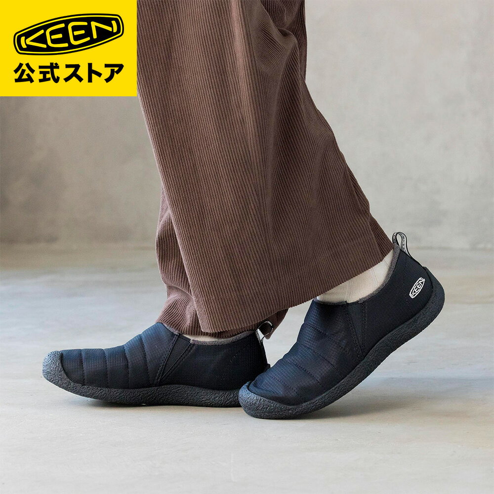 【公式】 KEEN キーン メンズ ハウザー ツー HOWSER II スニーカー スリッポン ローカット 歩きやすい ブラック 黒