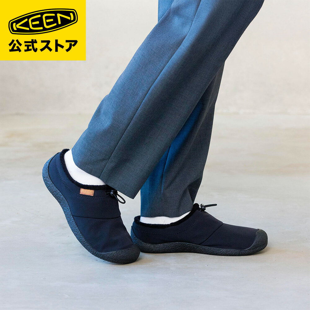 【公式】 KEEN キーン メンズ ハウザー スリー スライド HOWSER III SLIDE スニーカー スリッポン ローカット 歩きやすい ブラック 黒
