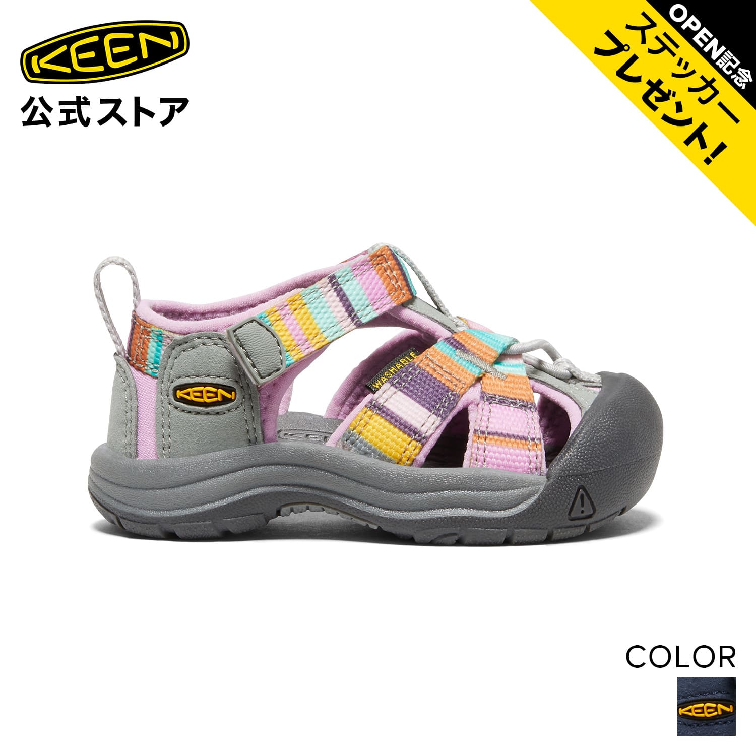    KEEN L[ gh[ 11.5-14.5cm xjX GC`c[ VENICE H2 ܐی ̎q sN Vo[