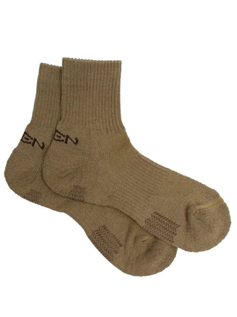 (UNISEX)WA-SHI SOCKS QUARTER / (ユニセックス)ワシソックス クウォーター KEEN キーン 靴下・レッグウェア 靴下 ブラウン