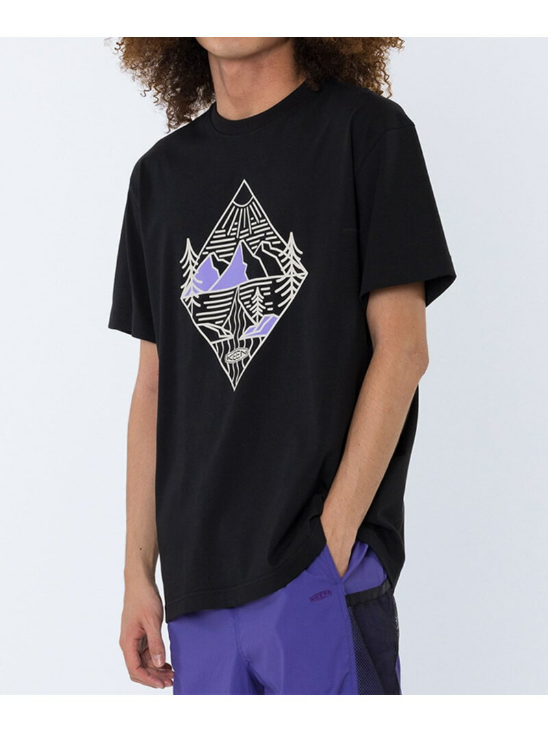 【SALE／30%OFF】OC/RP DIAMOND LOGO TEE ユニセックス オーシーアールピー ダイアモンド ロゴ ティー KEEN キーン トップス カットソー・Tシャツ ブラック【RBA_E】【送料無料】[Rakuten Fashion]
