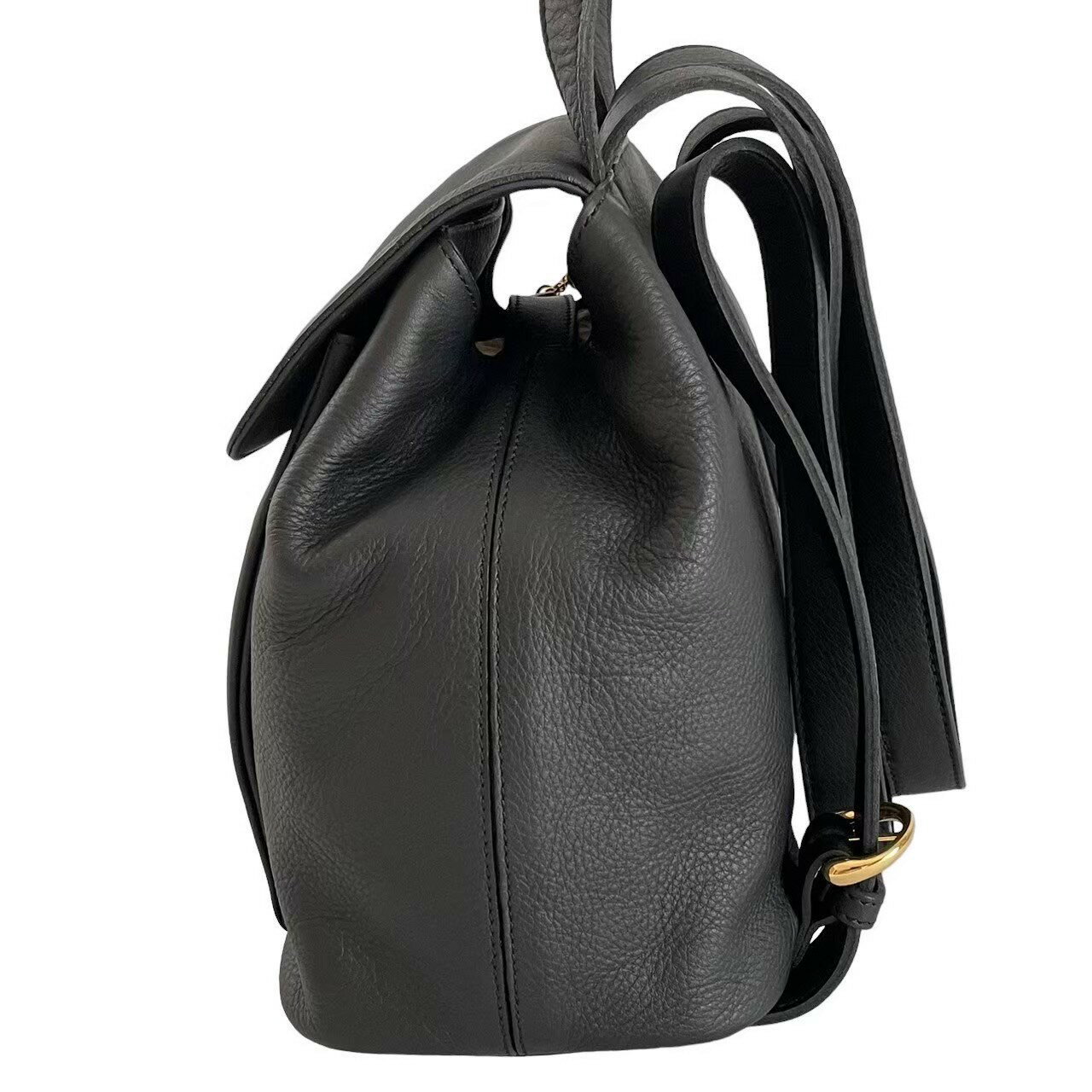 「中古」SONIA RYKIEL ソニアリキエル リュックサック デイバッグ カバン 鞄 バックパック レザー ブラック レディース