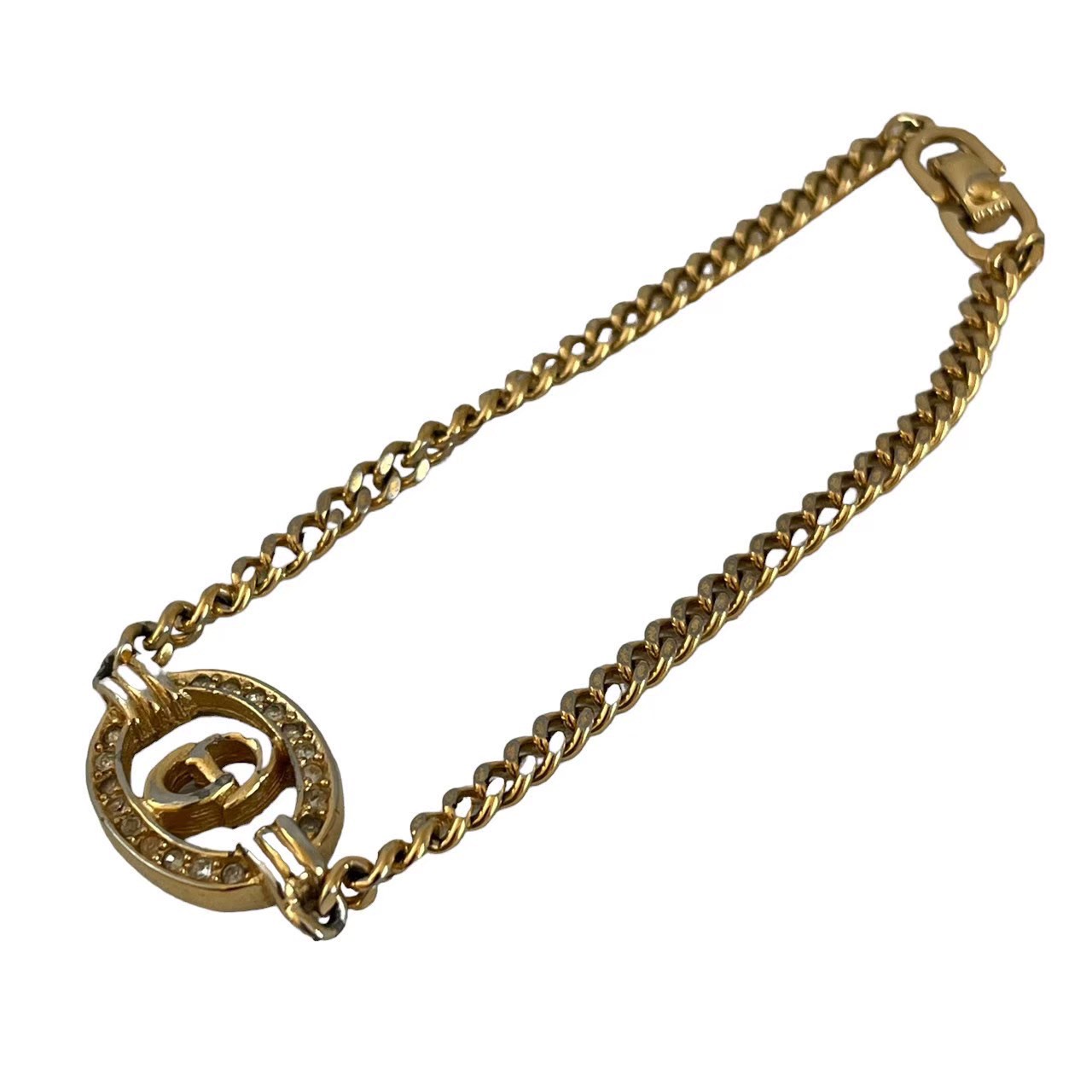 「中古」Christian Dior ディオール アンティークブレスレット バングル アクセサリー 小物 ゴールド ヴィンテージ レディース