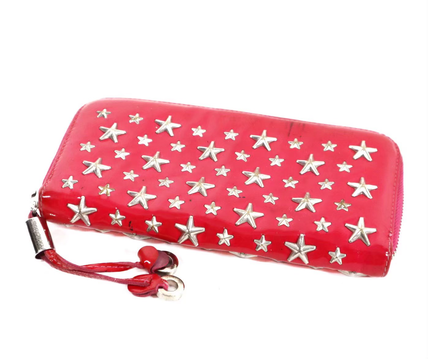 「中古」JIMMY CHOO ジミーチュウ 長財布 ラウンドファスナー ラウンドジップ レディース