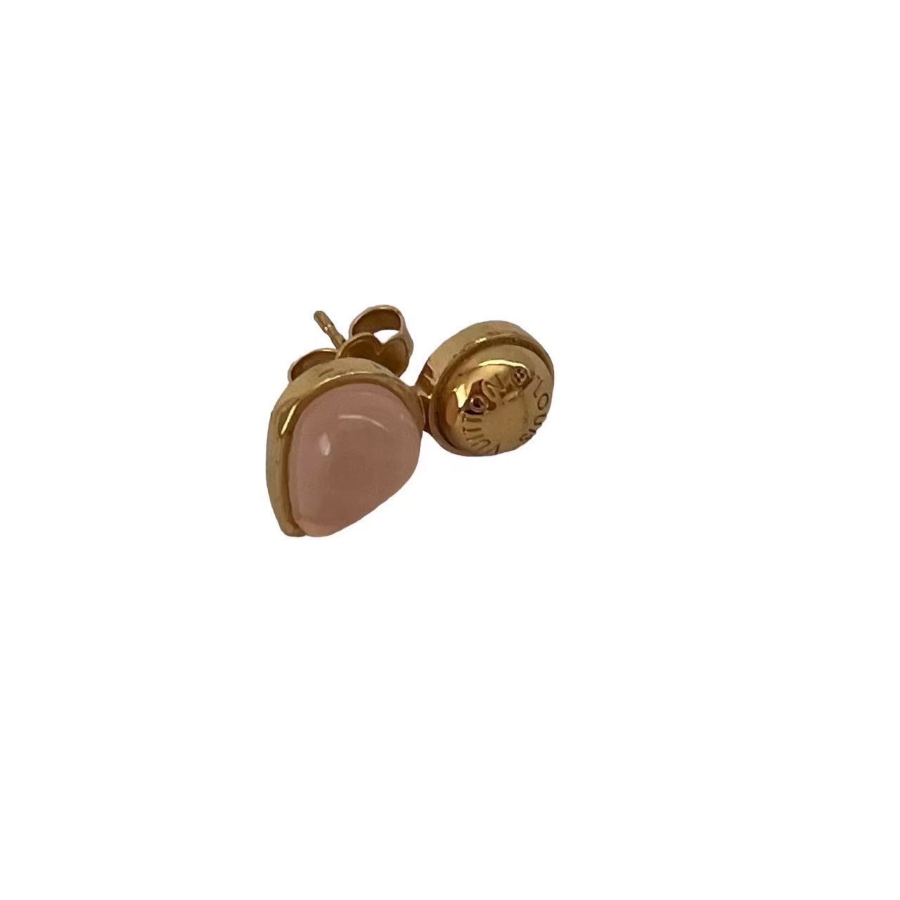 ［中古］LOUIS VUITTON ルイヴィトン M00145 ピンクストーン ピアス GP アクセ ...