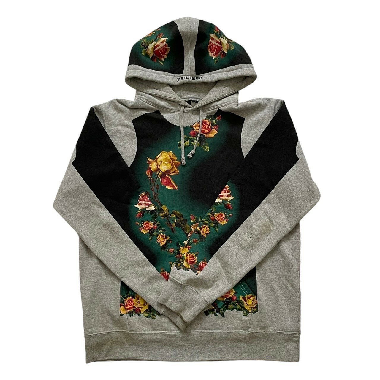 Rakuten - 「中古」Supreme シュプリーム アパレル ファッション パーカー グレー ジャンポール・ゴルチエ パーカー コラボ フローラル プリント 花 裏起毛 Lサイズ メンズ