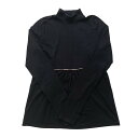 「中古」BURBERRY LONDON バーバリー ロンドン 長袖カットソー 黒トップス ロングトップス カットソー ポリウレタン 綿 サイズ M レディース