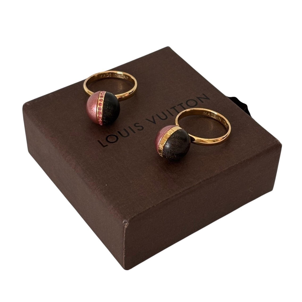 「中古」LOUIS VUITTON ルイヴィトン 指輪 金 M66858 ボールラインリング リング アクセサリー ジュエリー 小物 ロゴ メッキ レディース 16号