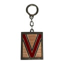 「中古」Louis Vuitton ルイヴィトン ヴィトン キーホルダー シルバー 金属素材 M65365 ポルトクレ Vルージュ ブランド小物 小物 プレート レディース