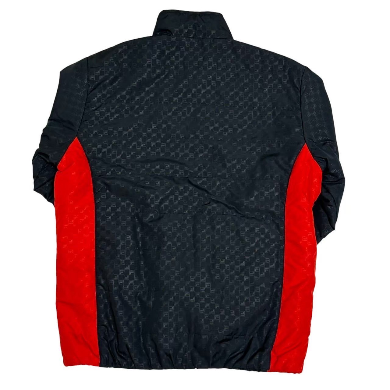 ［中古］FILA golf フィラゴルフ 中綿ジャケット 紺 赤 ネイビー 赤 ジャケット スポーツ ゴルフウェア 防寒具 メンズ Lサイズ