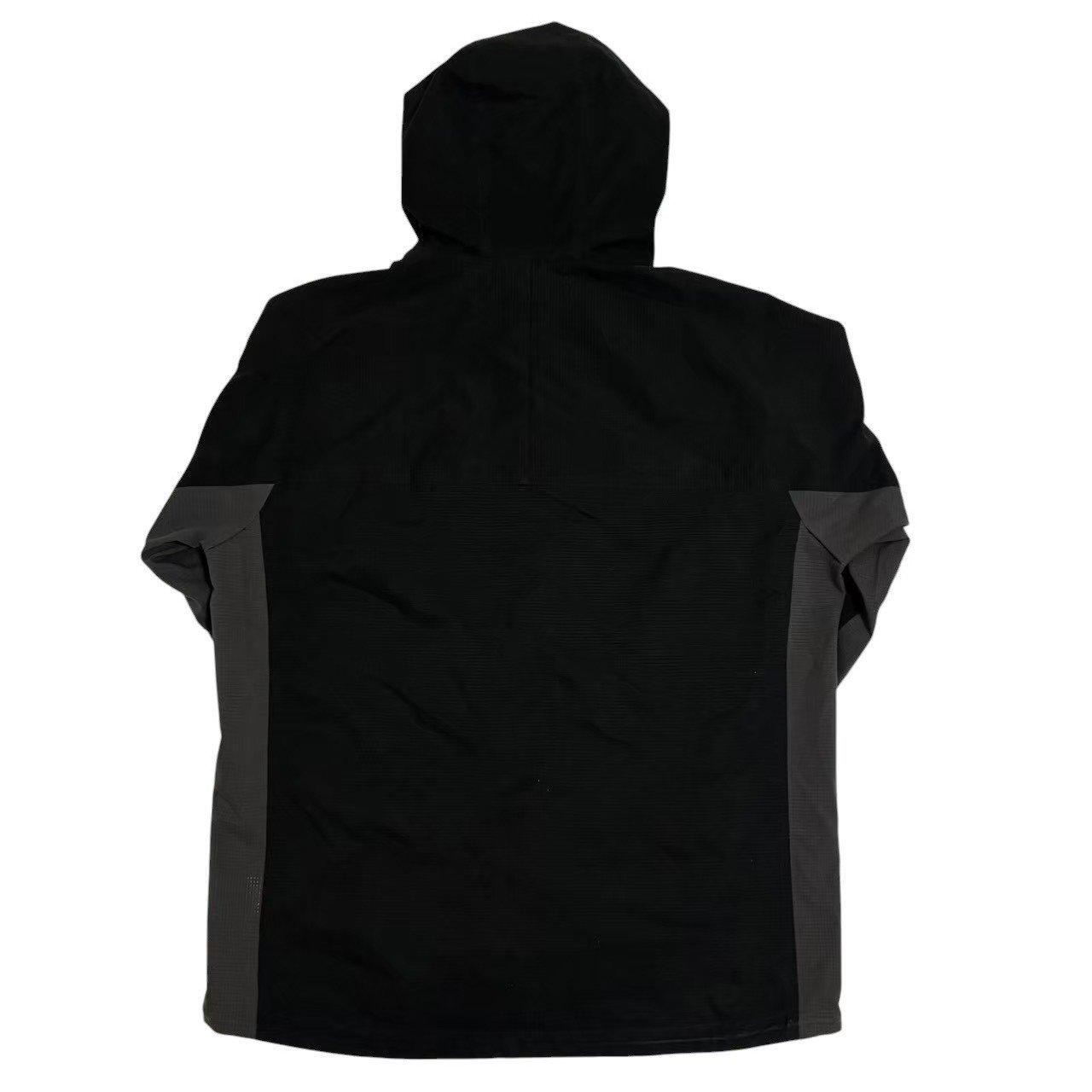 ［中古］ARCHIVIO アルチビオ ジップジャケット 黒 ブラック ロゴ入り ファスナー ジップ フード付き ジャケット メンズ サイズ48 Lサイズ