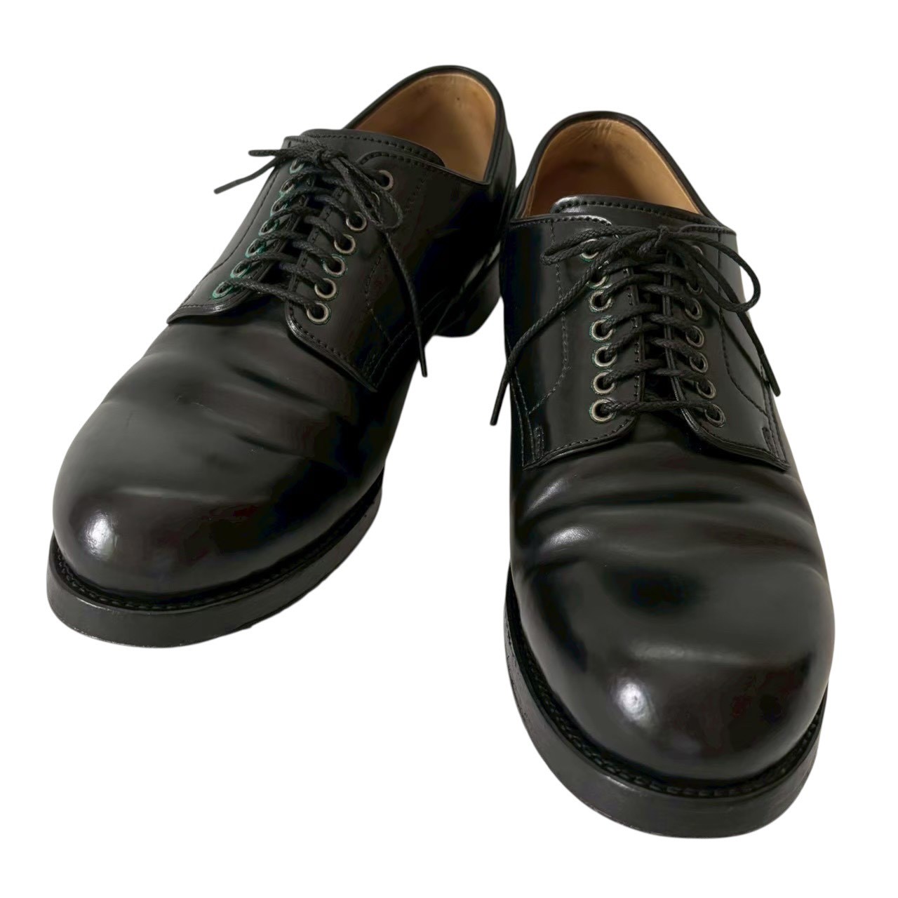 ［中古］Chausser ショセ Sublime by chausser ausser SU100 プレーントゥコードバン ブラック メンズ 25cm 希少 定価10万円 ビジネス 紳士 スーツファッション