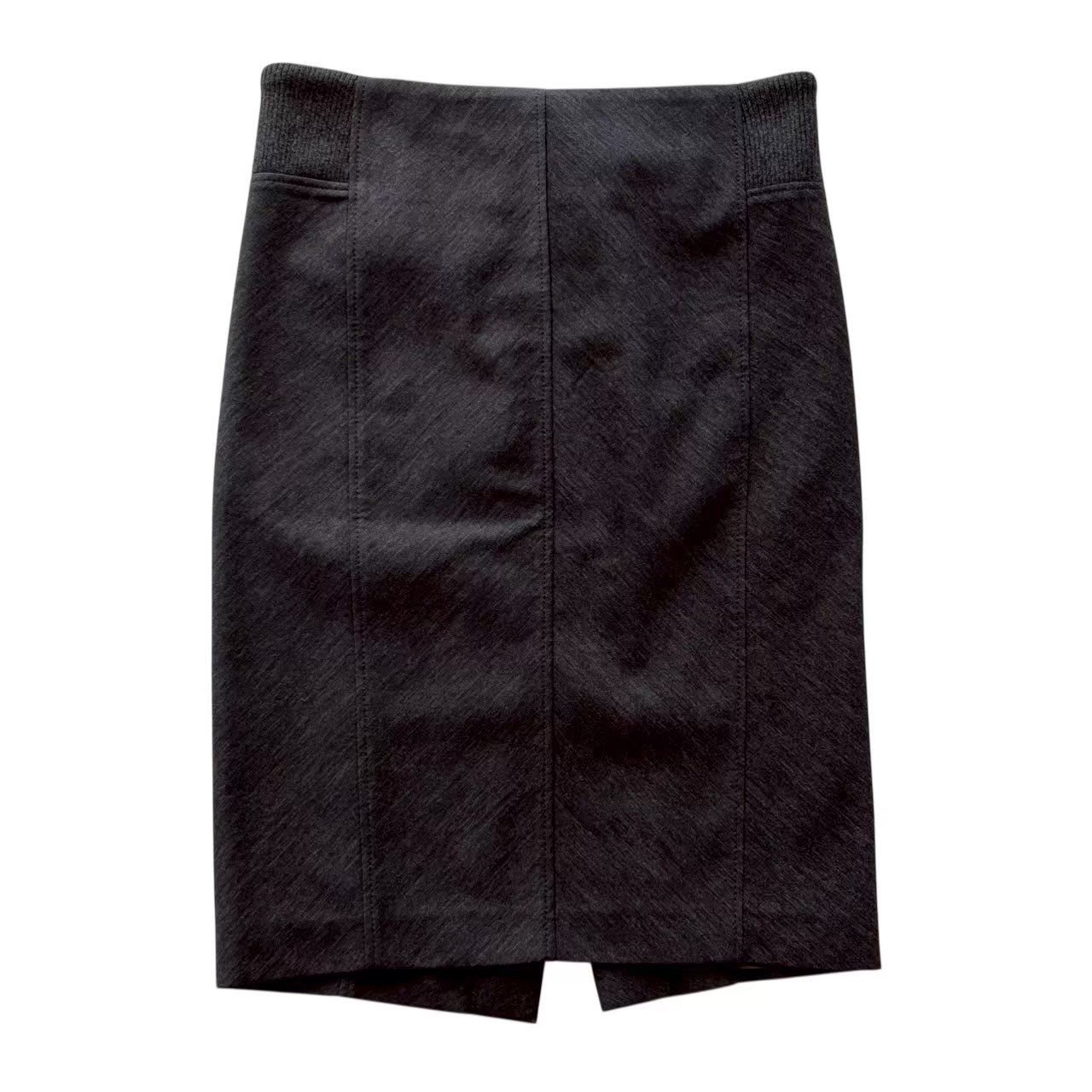 乐天商城 - ［中古］BRUNELLO CUCINELLI ブルネロクチネリ ボトムス ブランド 服 ファッション アパレル タイトスカート グレー タイト 膝丈 スカート サイズ40 Lサイズ ウール レディース