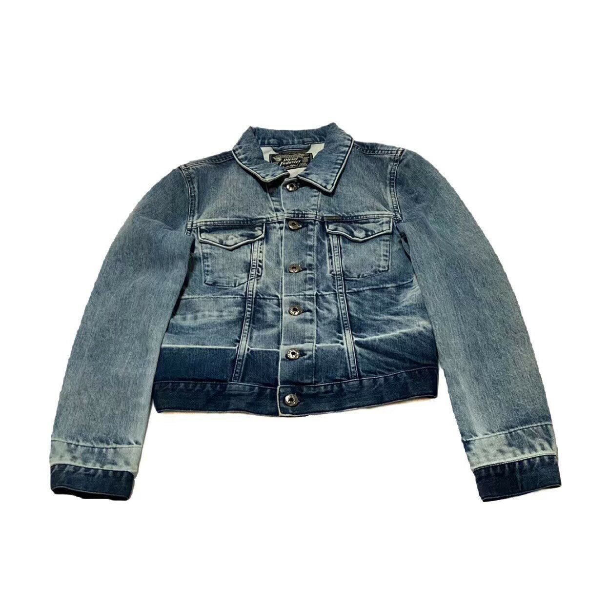 Rakuten - 「中古」Diesel Industry ディーゼル ジャケット ブランド ファッション アパレル デニム ダメージ ヴィンテージ サイズXXS RN93243 おしゃれ かっこいい アウター レディース