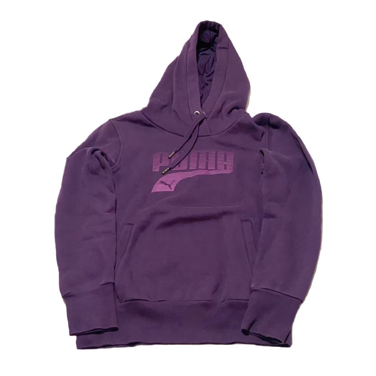 乐天商城 - 「中古」PUMA プーマ パーカー ブランド 服 アパレル スポーツ メーカー トップス スポーツライフスタイル パープル 紫 Mサイズ コットン ポリエステル メンズ