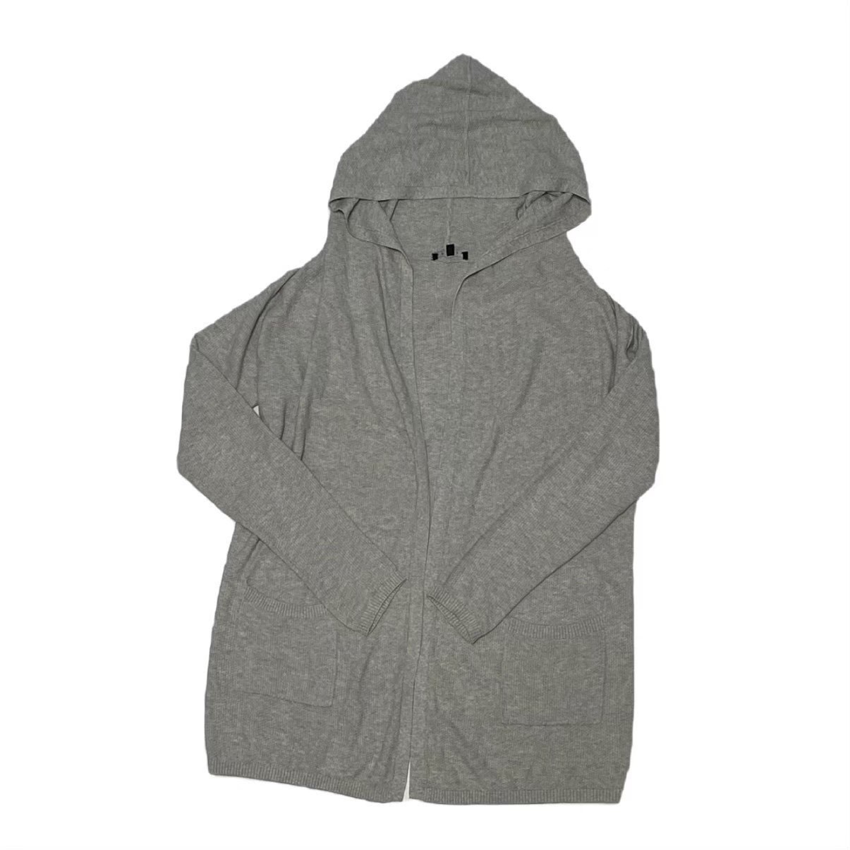 Rakuten - 「中古」theory セオリー アウター ブランド 服 アパレル ファッション ロングカーディガン カーディガン フード サイズS 01-2303710 カラー030 グレー コットン レディース