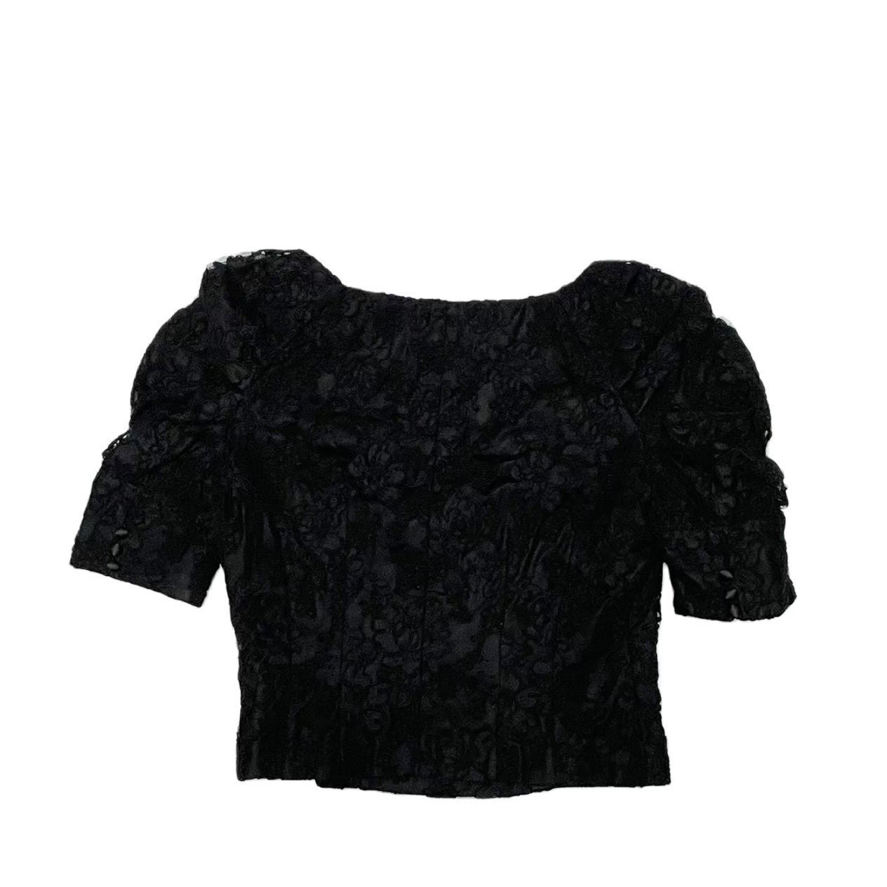 Rene レース  リボン ボレロ 36 Rene（ルネ） 刺繍レースボレロ 6013390