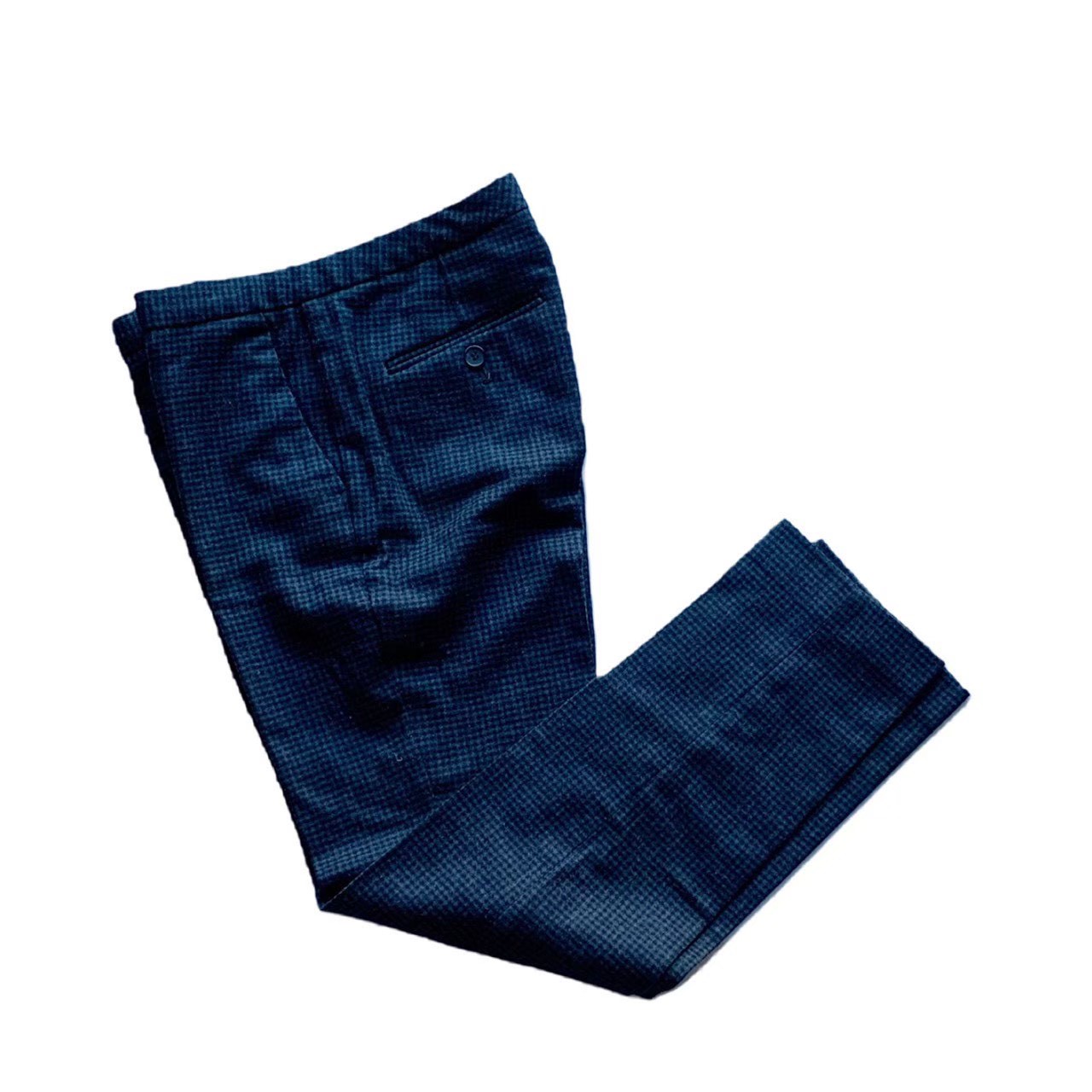 乐天商城 - ［中古］theory セオリー ボトムス ブランド ファッション アパレル ビジネスパンツ パンツ 長ズボン スラックス 細身 チェック ウール サイズ0 ネイビー ブラック ウール メンズ