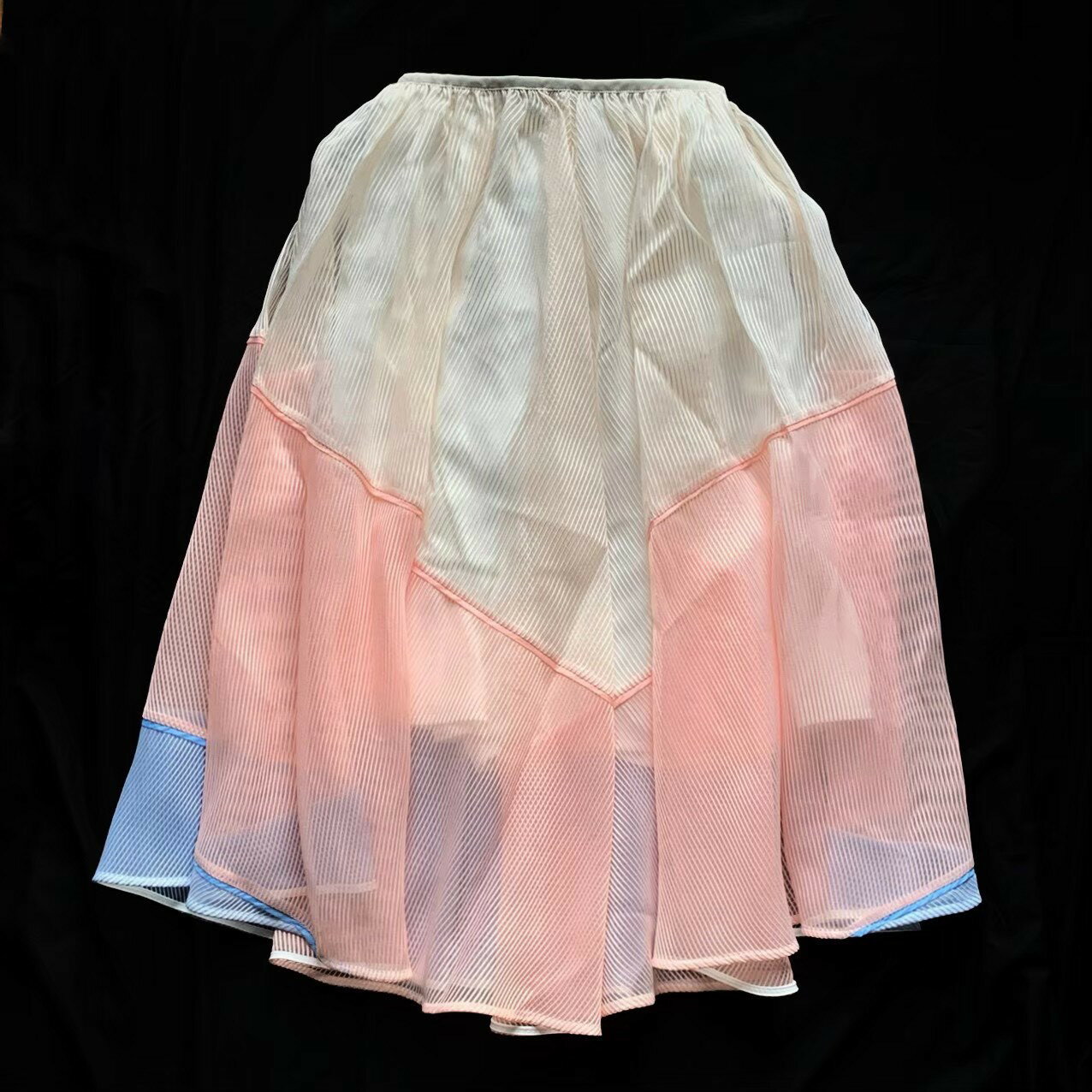 Rakuten - ［中古］Chesty チェスティ スカート ブランド ボトムス フレアスカート ロングスカート シースルー スケルトン ホワイト ピンク パープル ポリエステル レディースXS