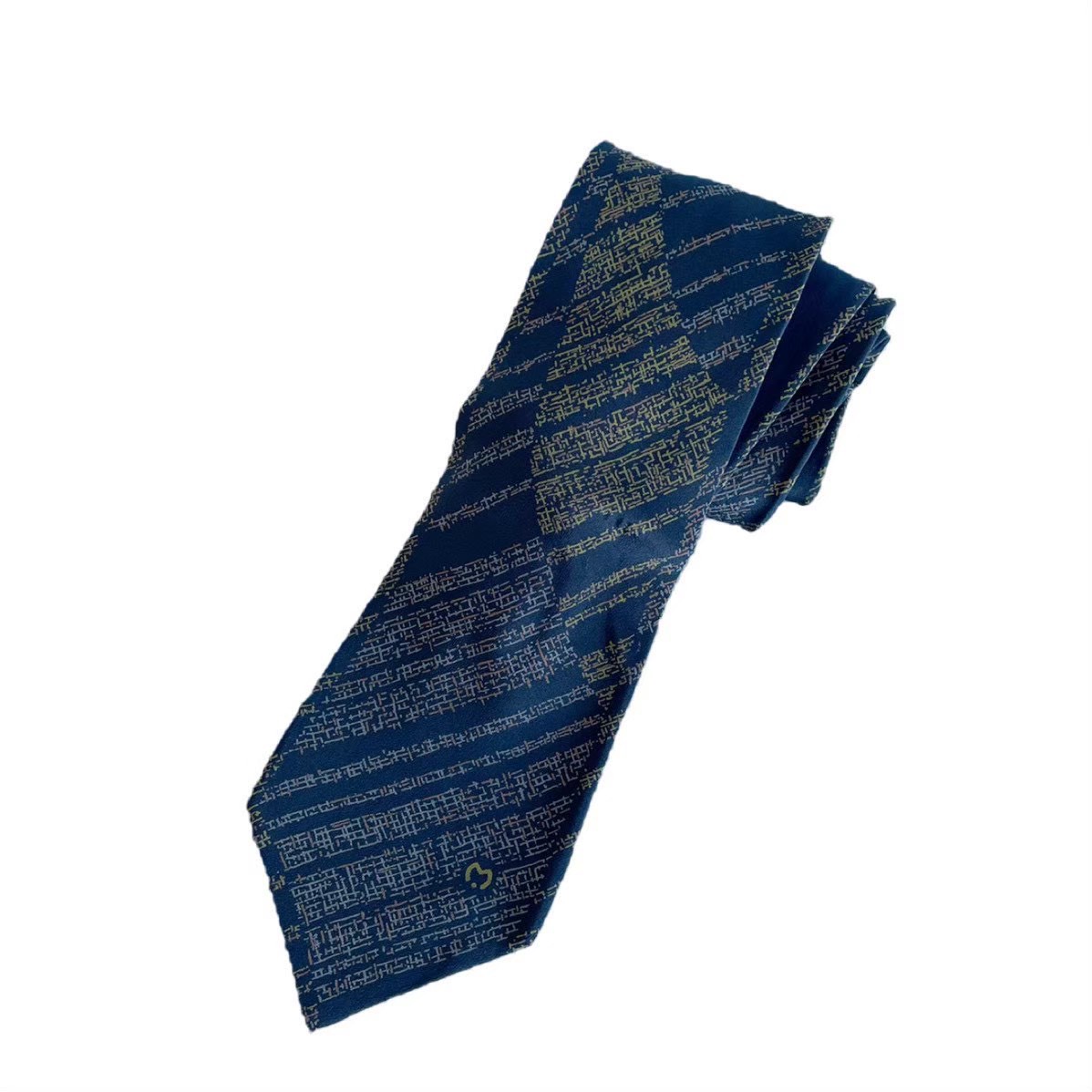 Stripe - ［中古］mila schon ミラショーン ネクタイ ブランド 小物 スーツ ファッション ビジネス ネイビー ブラック ストライプ シルク イタリア製 紳士 メンズ