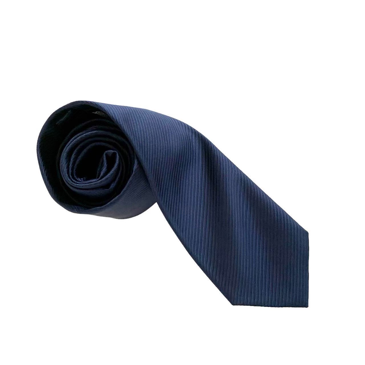 ［中古］EDWARDs エドワーズ ネクタイ ブランド 小物 スーツ ファッション ビジネス ネイビー 紺色 無地 シンプル シルク 絹 製 紳士 メンズ