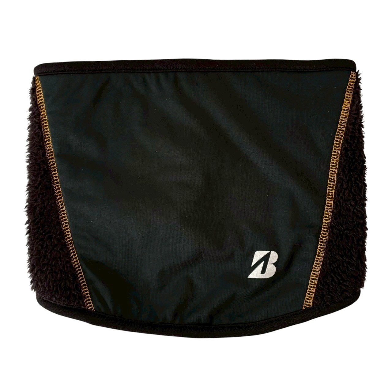 ［中古］BRIDGESTONE GOLF ブリヂストンゴルフ ネックウォーマー 黒 ブラック ロゴ入り 防寒 防寒具 スポーツ ゴルフ 趣味 メンズ