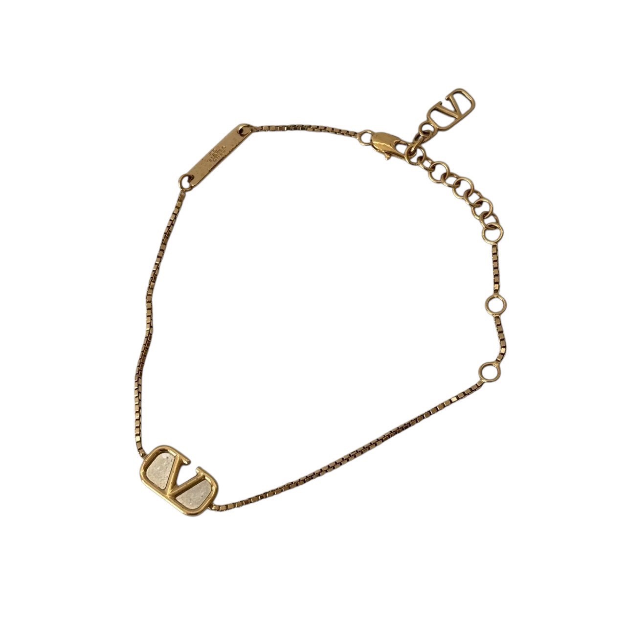 Gold - ［中古］VALENTINO GARAVANI ヴァレンティノ ガラヴァーニ ブレスレット バングル アクセサリー 小物 Vロゴ GP ゴールド ファッション 腕時計 アクセサリー レディースアクセサリー ブレスレット