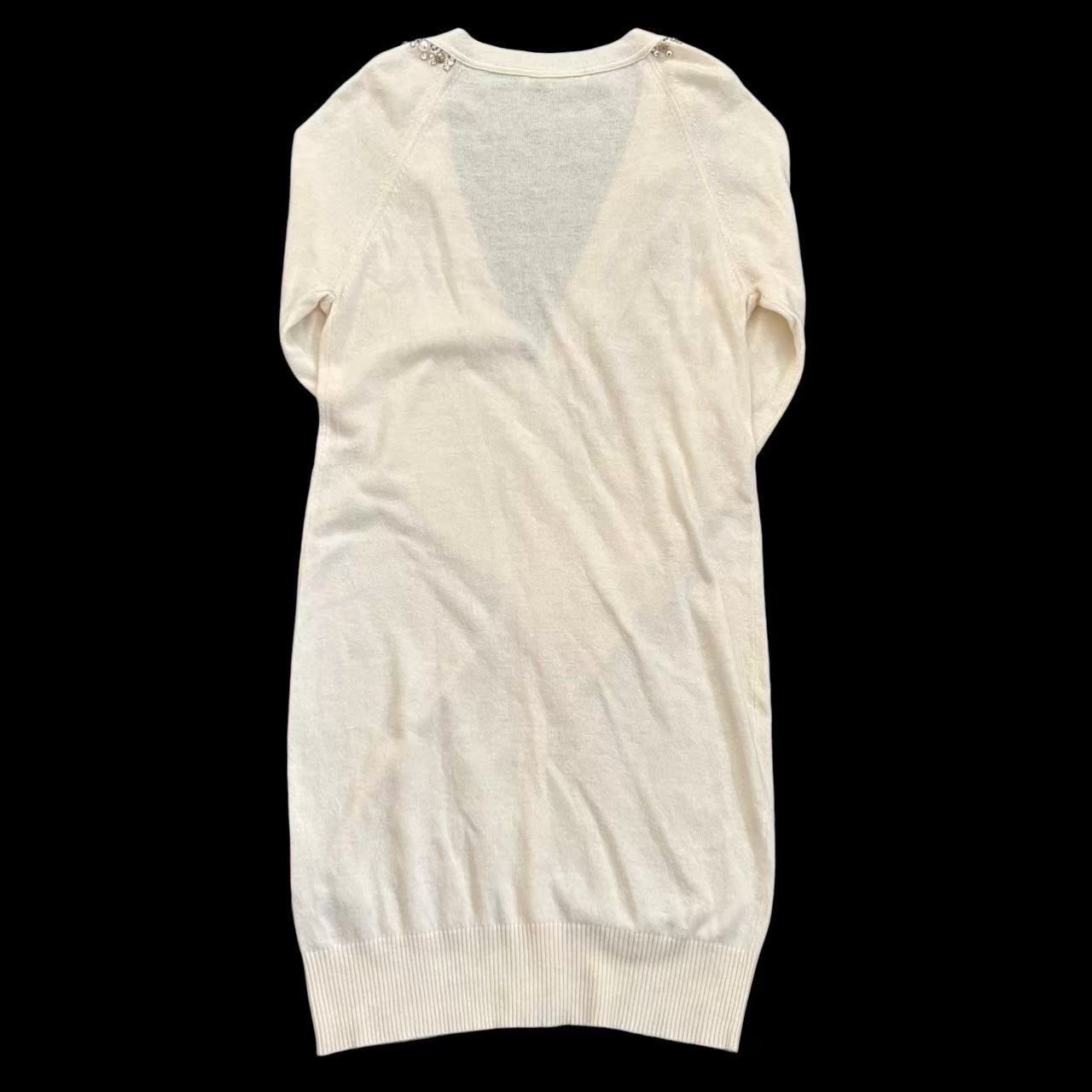 「中古」blugirl blumarine ブルーガールブルガリン ロングカーディガン 白系 ホワ...